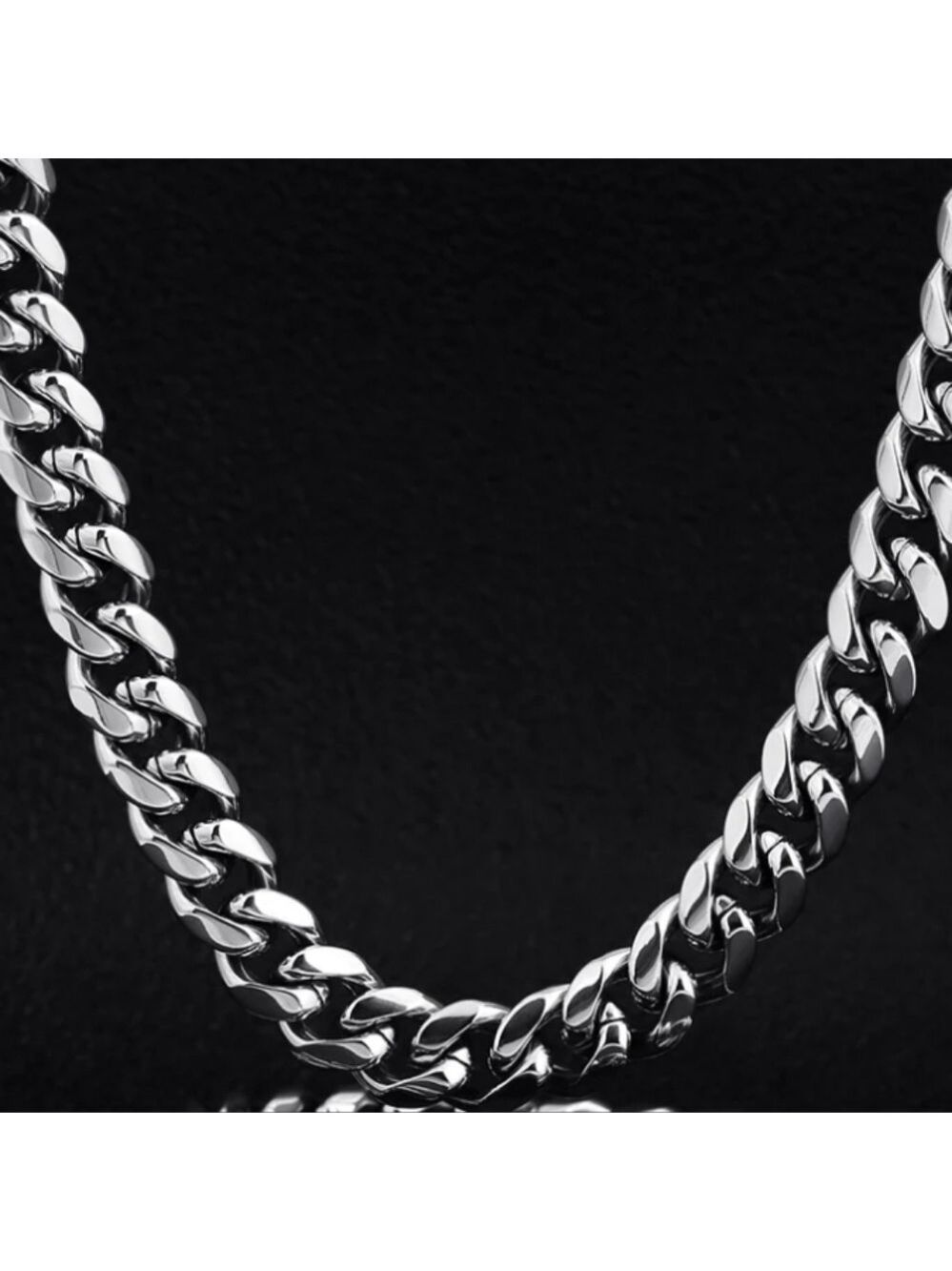 10mm Miami Cuban Link Chain for Men in stainless steel, hevy masculine chain new